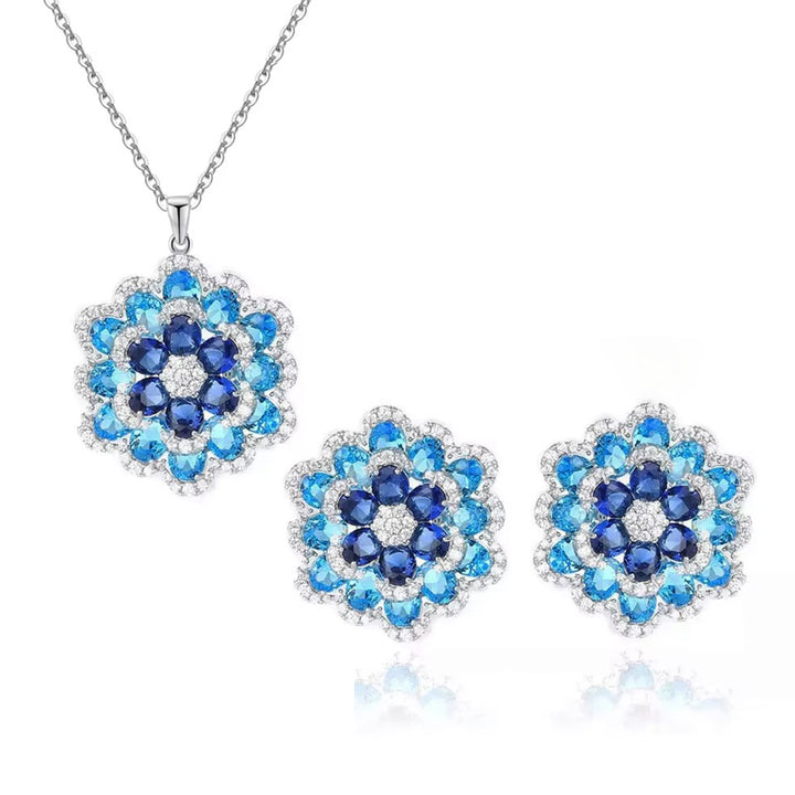 T0195 Blue Jewelry Set