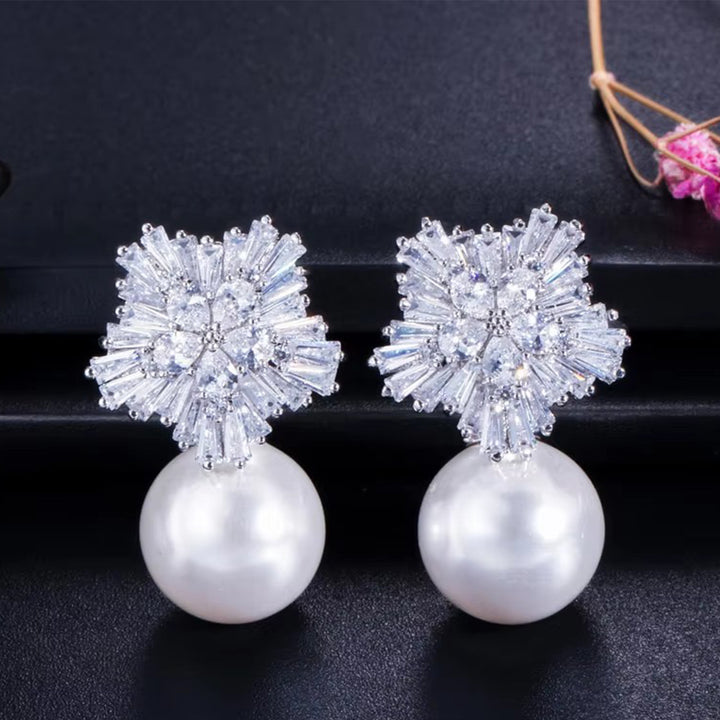 E0006 Silver Grey Earrings
