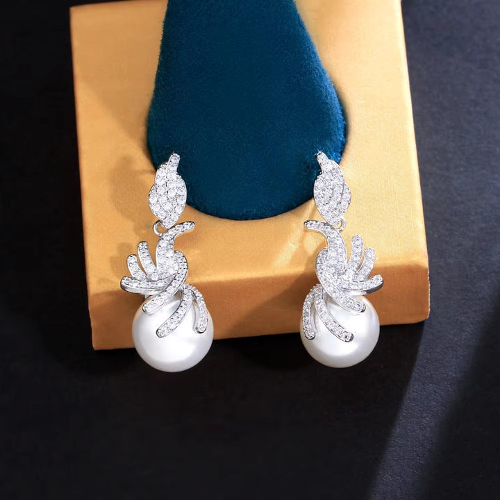 E0007 White Earrings