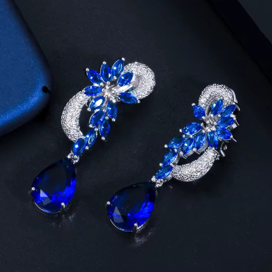 EJ0002 Blue Earrings