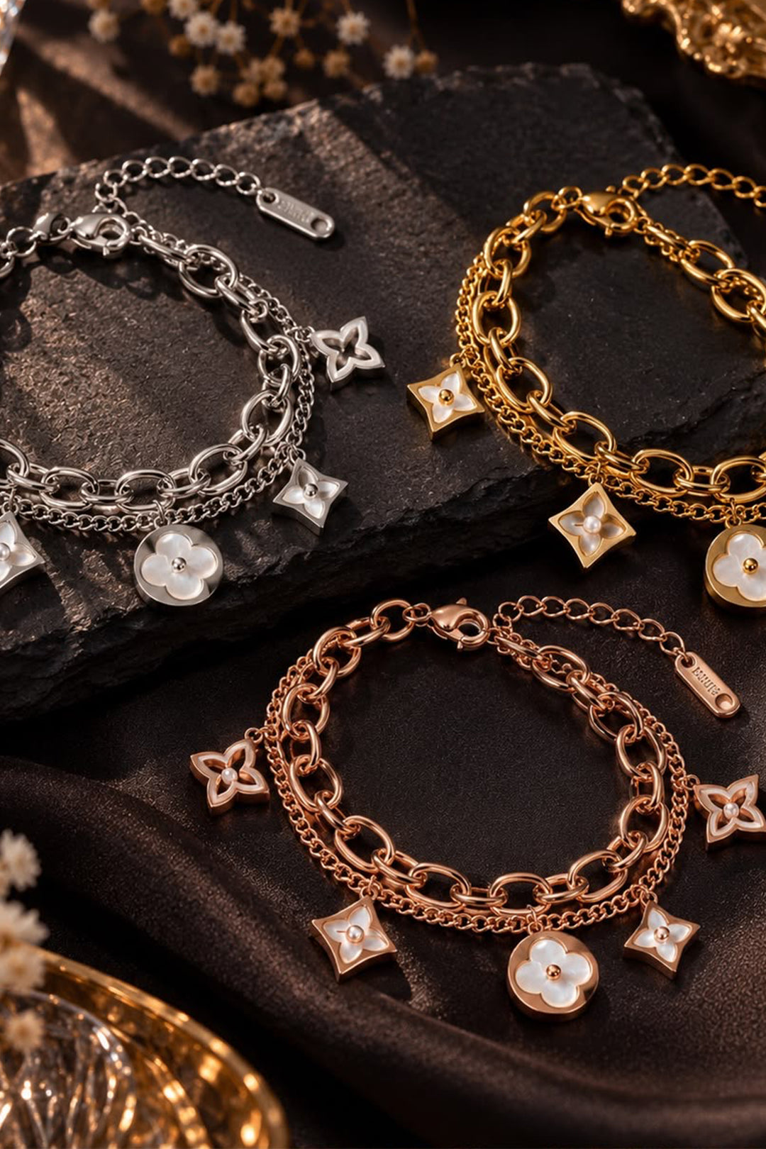 Charm Chain Bracelet - Silver