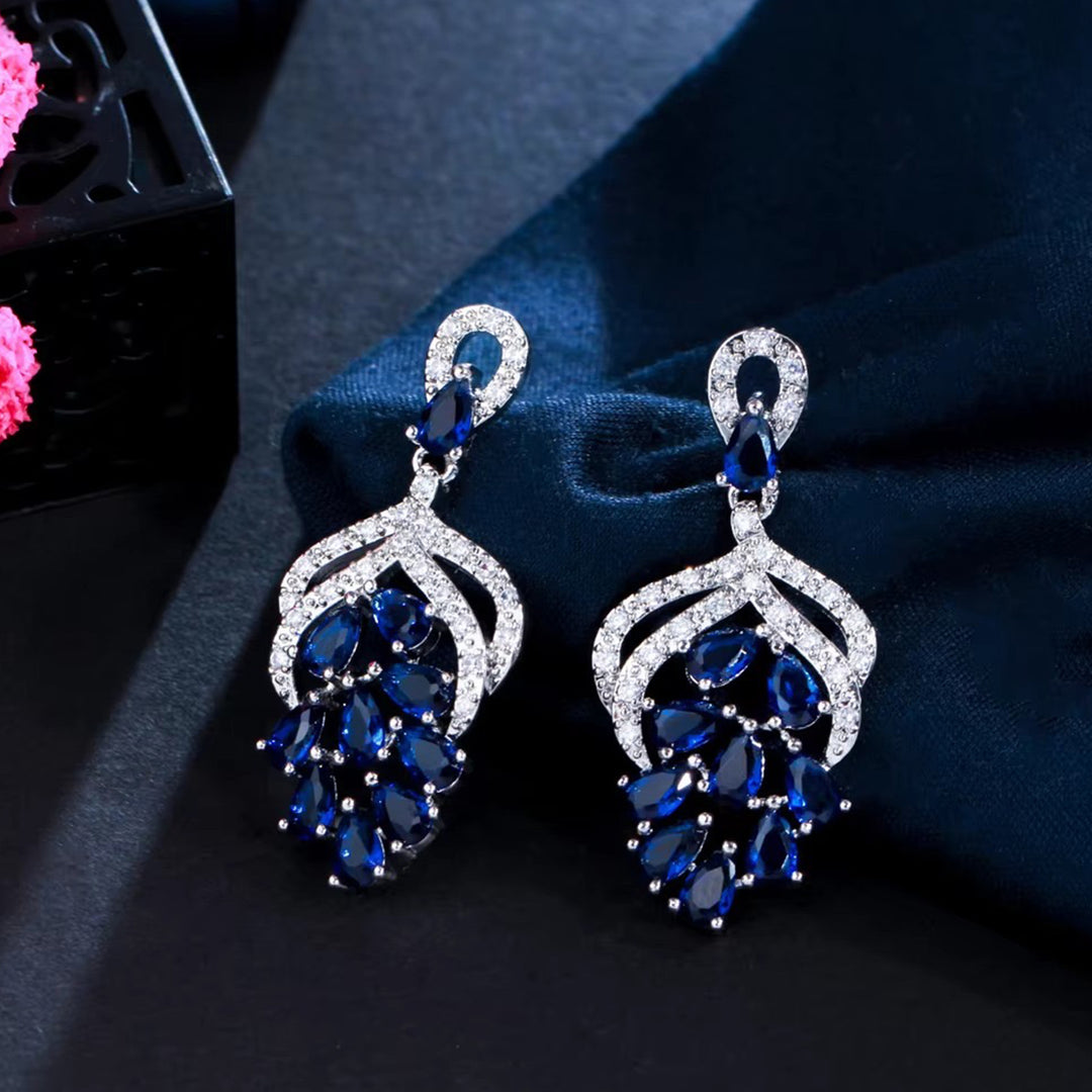 E0086 Blue Earrings