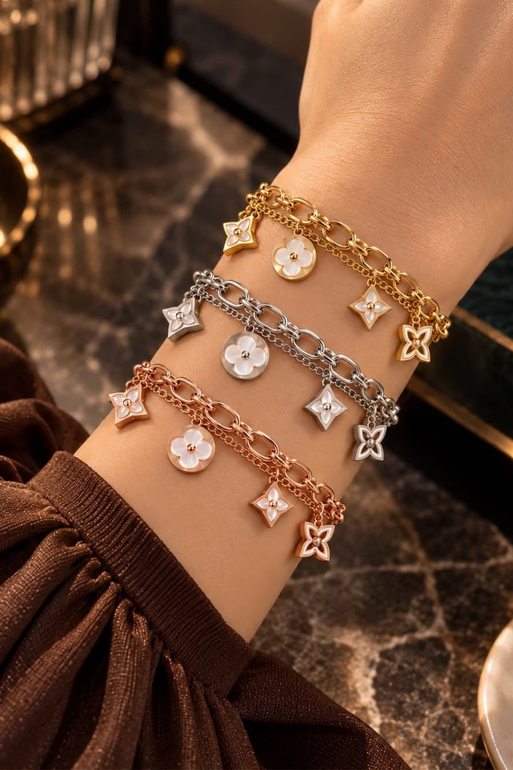 Charm Chain Bracelet - Gold &amp; Rose Gold