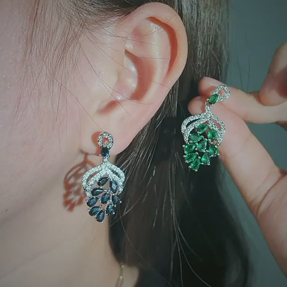 E0086 Blue Earrings