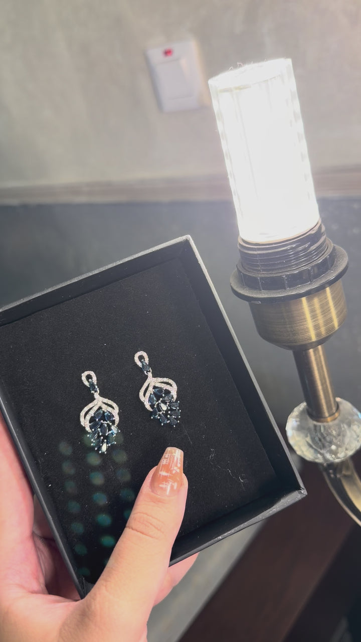 E0086 Blue Earrings