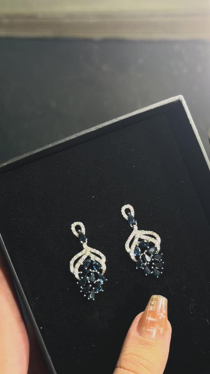 E0086 Blue Earrings