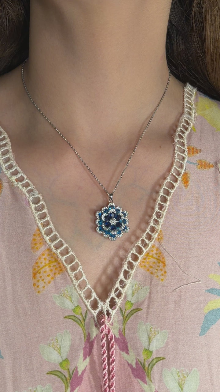 T0195 Blue Jewelry Set