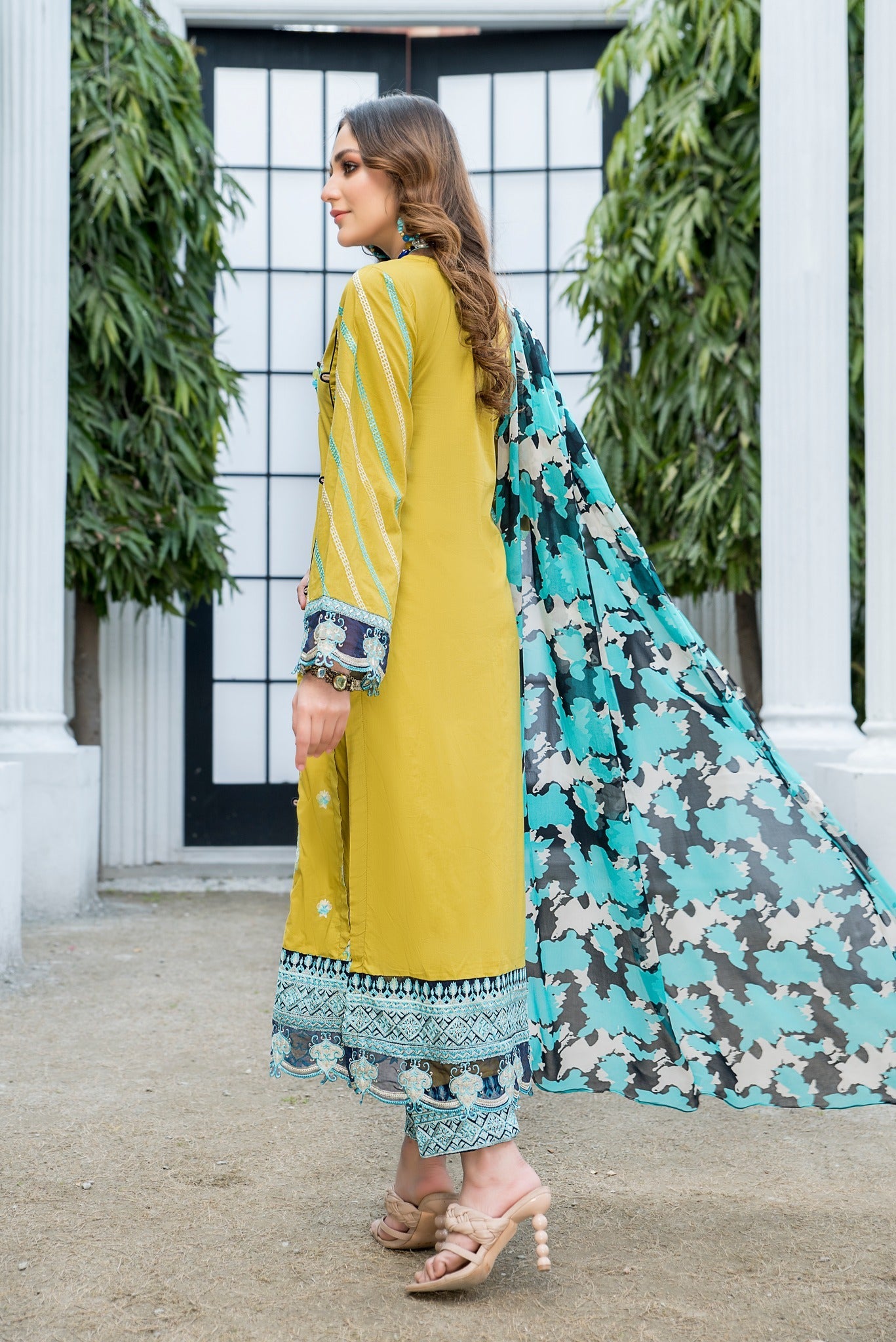 best sellers | Tulum green -  front - Premium Dresses from Nerra Lawn '22 - Just Rs.4559.20! Shop now at Naayas Official