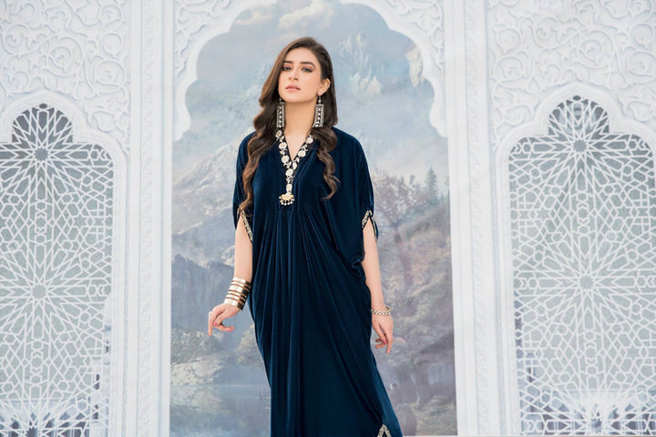 Teal Kaftan - Naayas Official