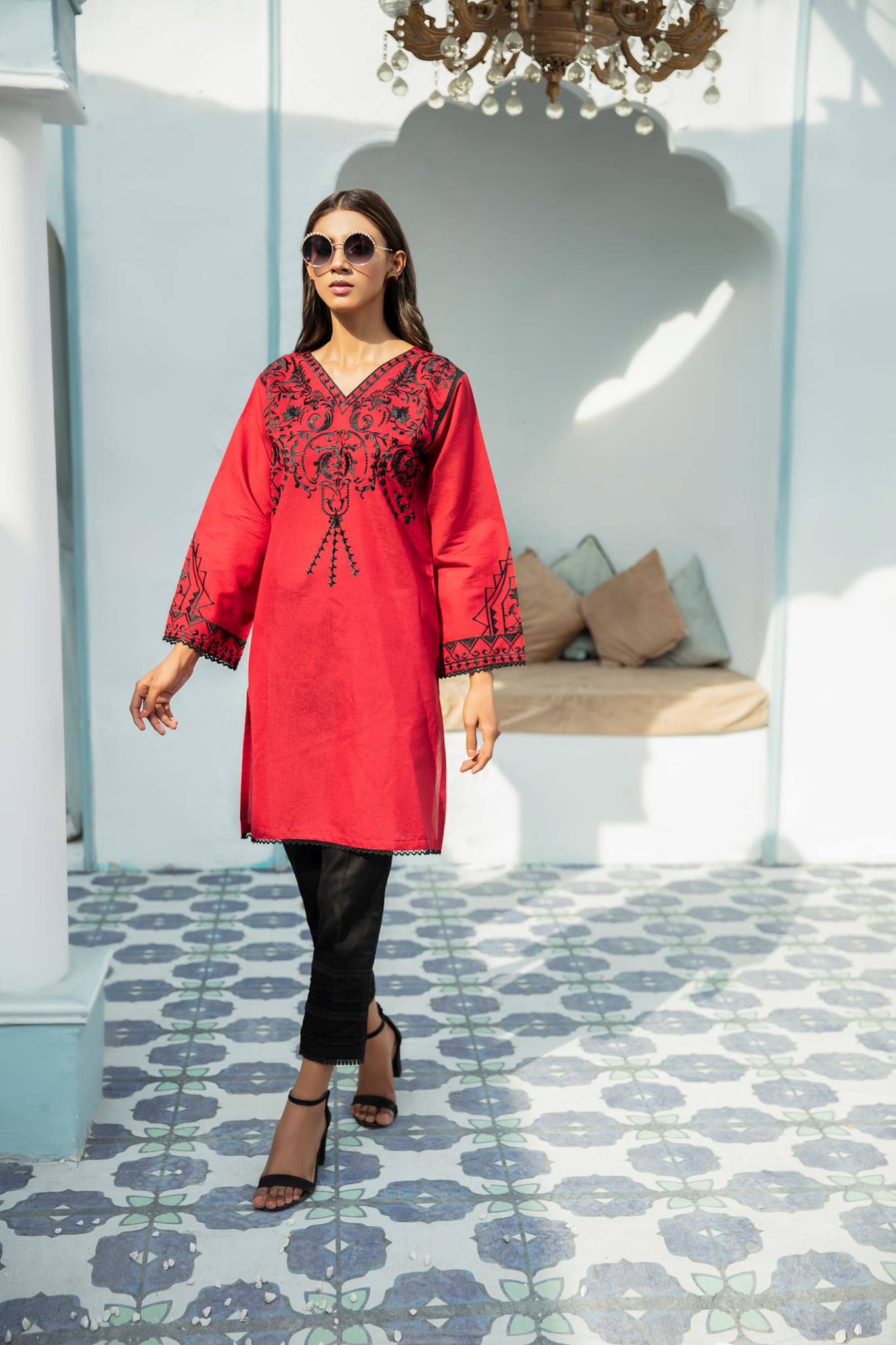 best sellers | Red Crush -  front - Premium Dress from Naayas - Just Rs.2999! Shop now at Naayas Official