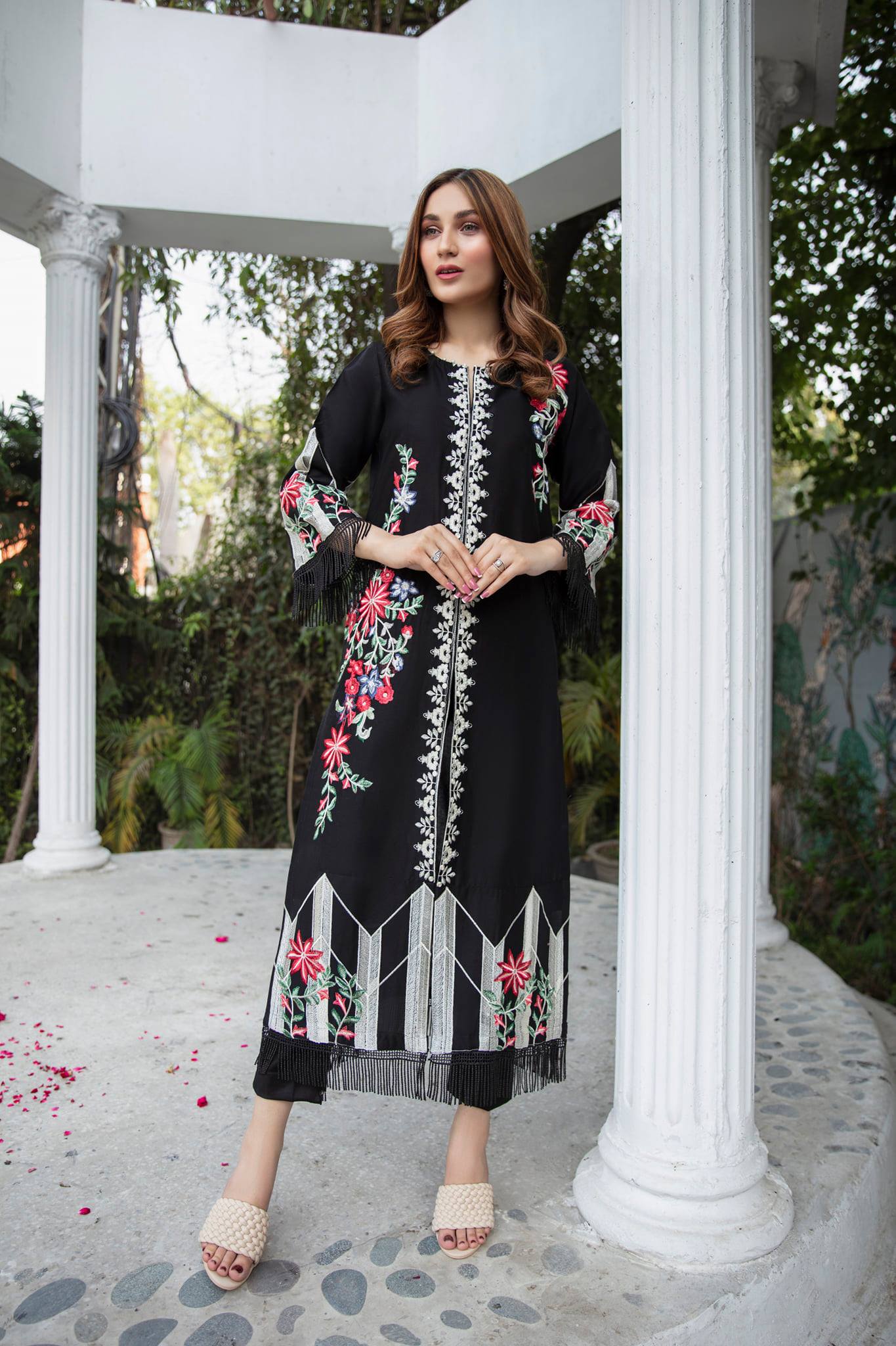 best sellers | Cherry blossom -  front - Premium Dress from Naayas - Just Rs.5600! Shop now at Naayas Official