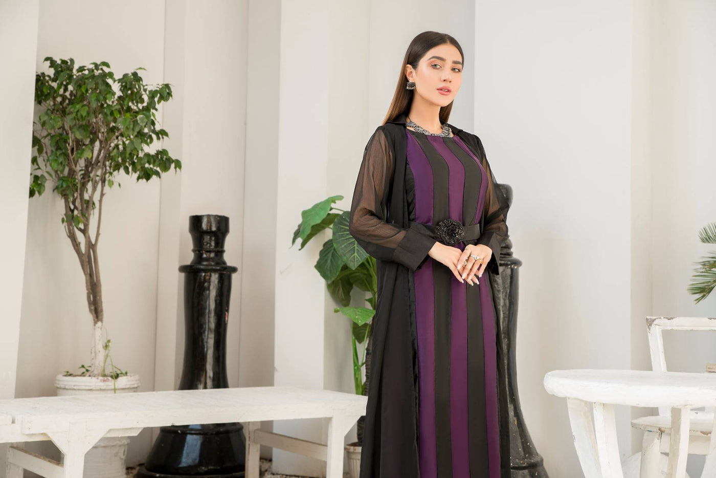 best sellers | Purple Dhalia -  front - Premium Dresses from Naayas - Just Rs.6200! Shop now at Naayas Official