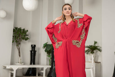 best sellers | Bold Red -  front - Premium Dresses from Naayas - Just Rs.5499! Shop now at Naayas Official