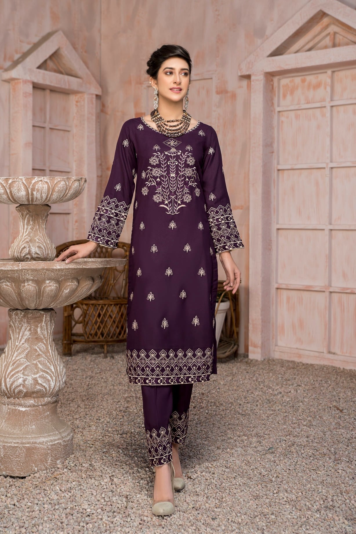 best sellers | Mauve purple -  front - Premium  from Naayas Official - Just Rs.2999! Shop now at Naayas Official