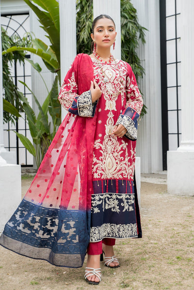 Bale red - Premium Dresses from Nerra Lawn '22 - Just Rs.4399.20! Shop now at Naayas Official
