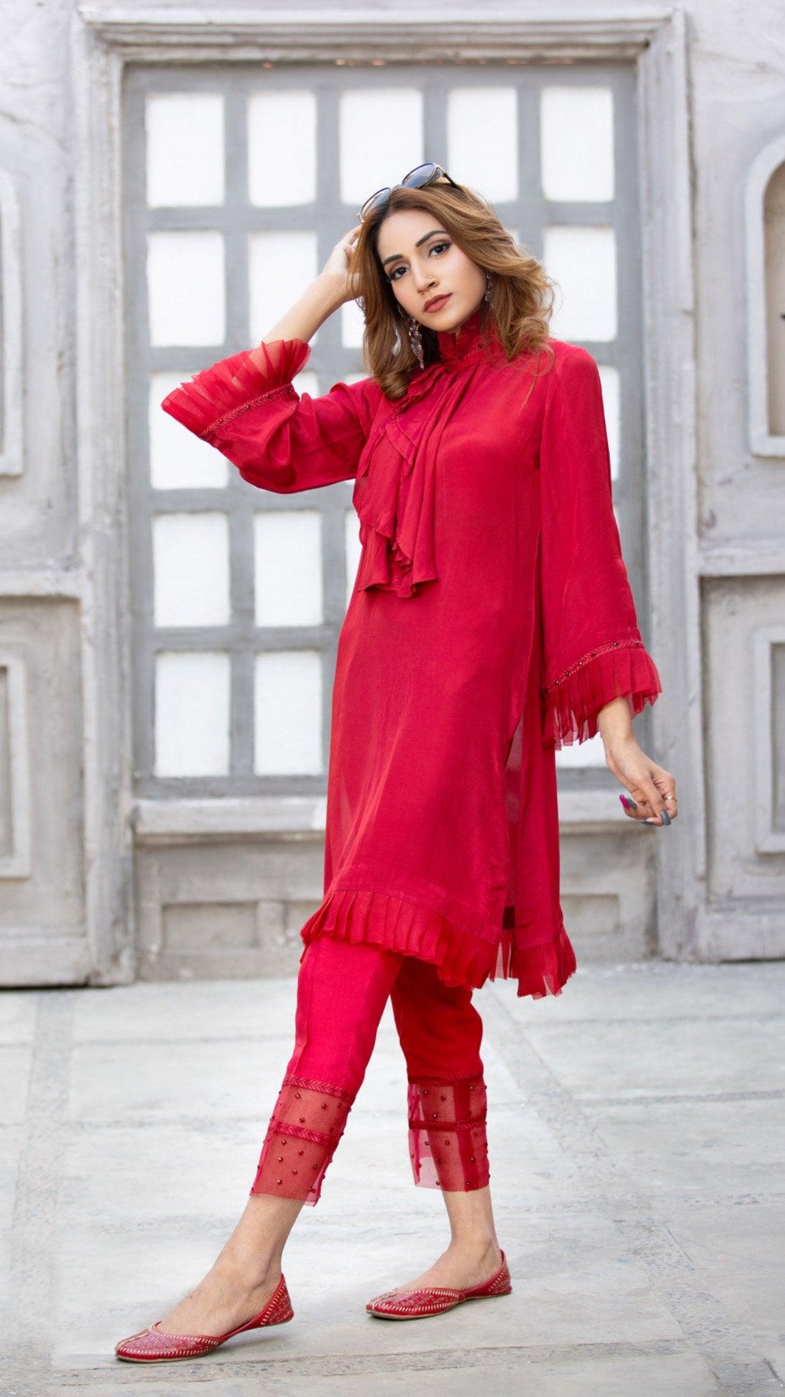 best sellers | RUBIES -  front - Premium Dress from Naayas - Just Rs.6500! Shop now at Naayas Official