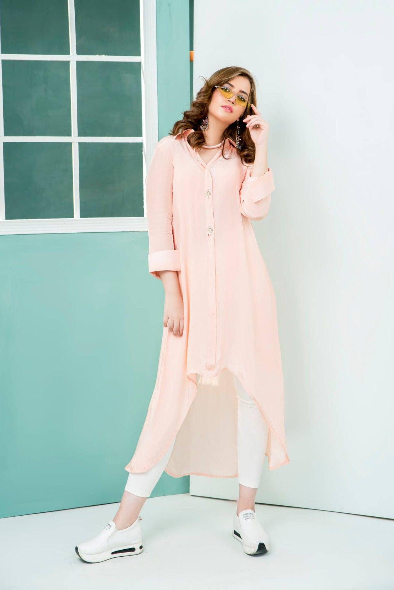 best sellers | Peachy Hues -  front - Premium Dress from Naayas - Just Rs.3499! Shop now at Naayas Official