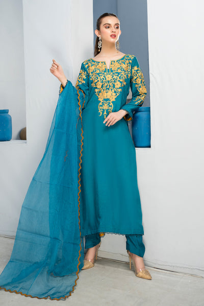 Dusty Blue - Premium  from De Luxe - Just Rs.5999.20! Shop now at Naayas Official