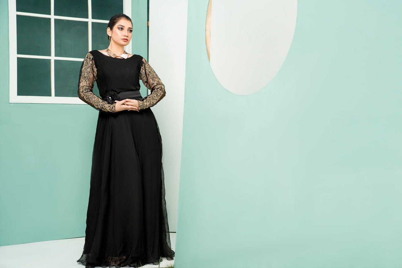 best sellers | Black Amber -  front - Premium Dress from Naayas - Just Rs.6999! Shop now at Naayas Official