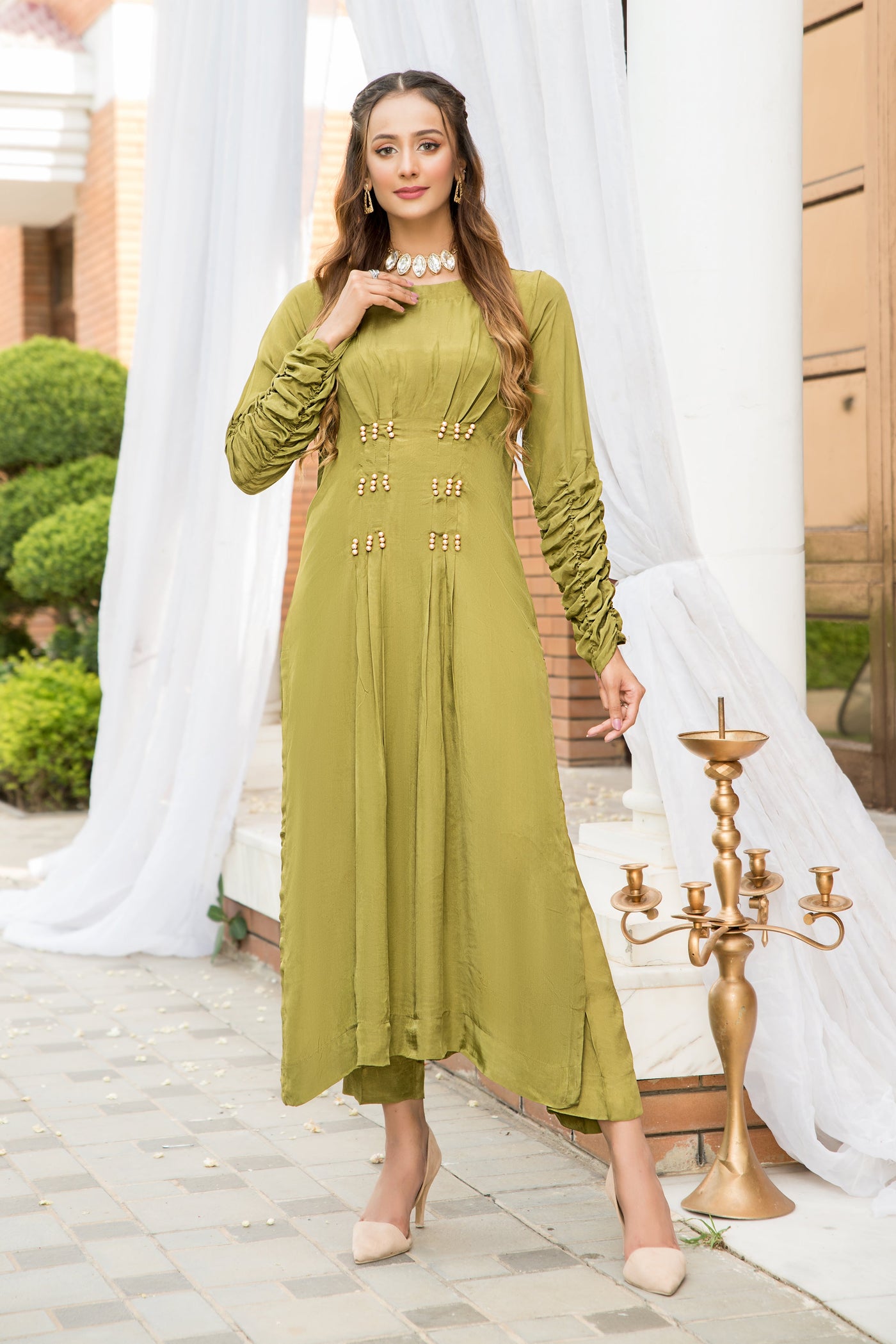Moss green - Premium  from Naayas Official - Just Rs.6799.20! Shop now at Naayas Official